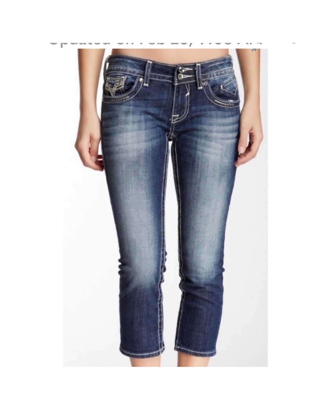 Vigoss Low Rise The Chelsea Capri Jeans